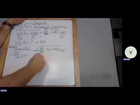 Procente - Cele 3 Tipuri de Probleme: Cum să Afli P%, VP sau N | Metoda Completă